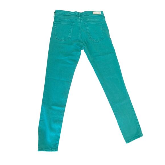 AG Adriano Goldschmied The Stevie Ankle Slim Straight Leg Women's Size 25R Teal - Picture 5 of 13